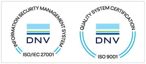 ISO 27001 & ISO 9001 Certificeret